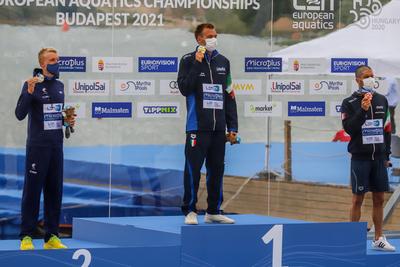 LEN European Aquatics Championships / SWIM-OPEN WATER-MEN-5KM-stock-foto