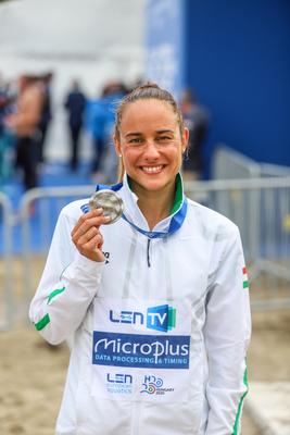 LEN European Aquatics Championships  Women's 10km Open Water Swimming-stock-foto