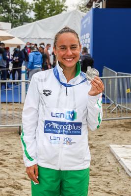 LEN European Aquatics Championships  Women's 10km Open Water Swimming-stock-foto