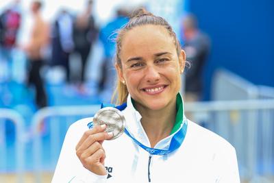 LEN European Aquatics Championships  Women's 10km Open Water Swimming-stock-foto