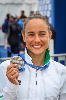 LEN European Aquatics Championships  Women's 10km Open Water Swimming-stock-foto