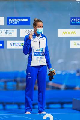 LEN European Aquatics Championships - 25km Open Water Swimming Women-stock-foto