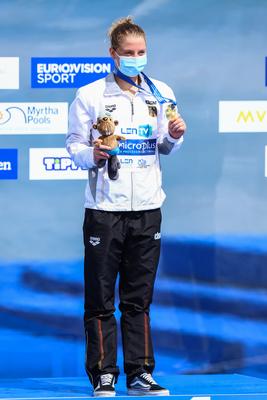 LEN European Aquatics Championships - SWIM-OPEN WATER 25KM - Woman-stock-foto