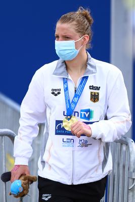 LEN European Aquatics Championships - SWIM-OPEN WATER 25KM - Woman-stock-foto