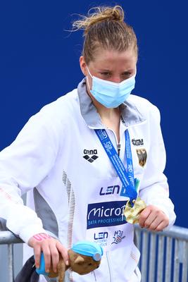 LEN European Aquatics Championships - SWIM-OPEN WATER 25KM - Woman-stock-foto