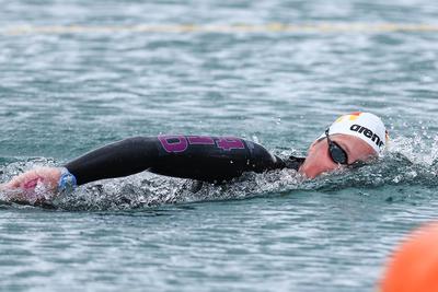 LEN European Aquatics Championships - SWIM-OPEN WATER 25KM - Woman-stock-photo