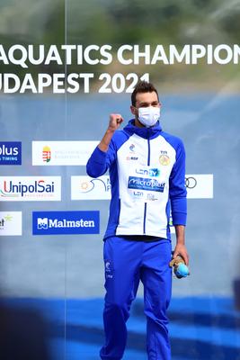 LEN European Aquatics Championships - SWIM-OPEN WATER 25KM MAN-stock-foto