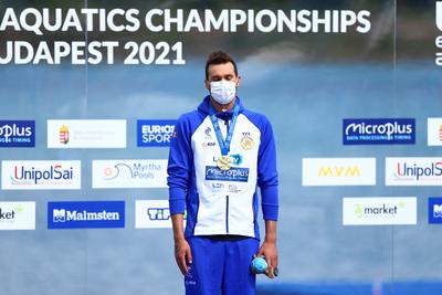 LEN European Aquatics Championships - SWIM-OPEN WATER 25KM MAN-stock-foto