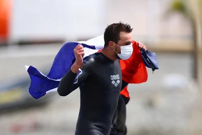 LEN European Aquatics Championships - SWIM-OPEN WATER 25KM MAN-stock-foto