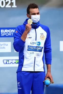 LEN European Aquatics Championships - SWIM-OPEN WATER 25KM MAN-stock-photo