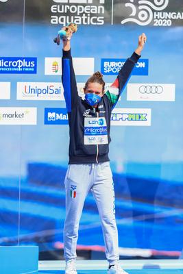 LEN European Aquatics Championships - 25km Open Water Swimming Women-stock-foto