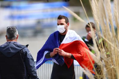 LEN European Aquatics Championships - SWIM-OPEN WATER 25KM MAN-stock-foto