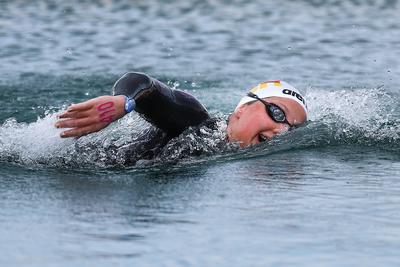 LEN European Aquatics Championships - SWIM-OPEN WATER 25KM - Woman-stock-foto