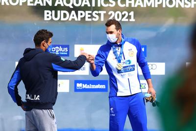 LEN European Aquatics Championships - SWIM-OPEN WATER 25KM MAN-stock-photo