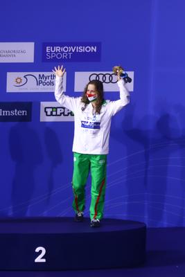 LEN European Water Championships - 400m Individual Medley Swimming-stock-foto