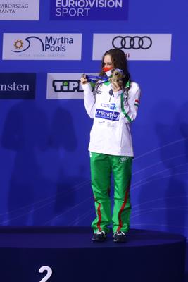 LEN European Water Championships - 400m Individual Medley Swimming-stock-foto