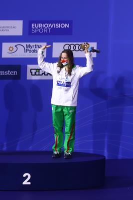 LEN European Water Championships - 400m Individual Medley Swimming-stock-foto