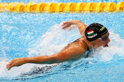 LEN European Water Championships - women's 200-meter butterfly-stock-photo