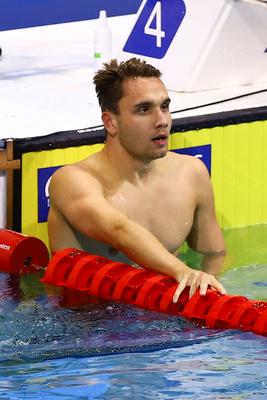 LEN European Aquatics Championships -  Mens 100m Butterfly Swimming-stock-foto