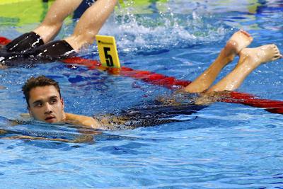 LEN European Aquatics Championships -  Mens 100m Butterfly Swimming-stock-foto