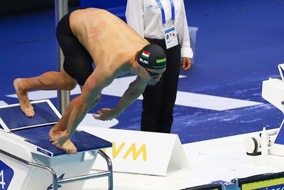 LEN European Aquatics Championships -  Mens 100m Butterfly Swimming-stock-foto
