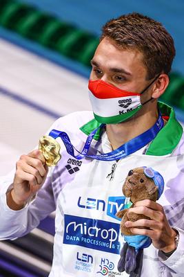 LEN European Aquatics Championships -  Mens 200m Butterfly Swimming-stock-foto