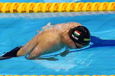 LEN European Aquatics Championships -  Mens 100m Butterfly Swimming-stock-foto