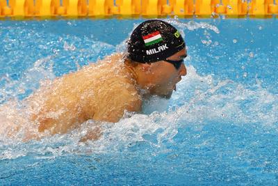 LEN European Aquatics Championships -  Mens 100m Butterfly Swimming-stock-foto