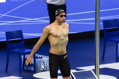 LEN European Aquatics Championships -  Mens 100m Butterfly Swimming-stock-foto