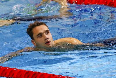 LEN European Aquatics Championships -  Mens 100m Butterfly Swimming-stock-foto