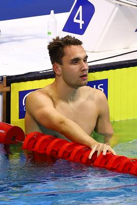 LEN European Aquatics Championships -  Mens 100m Butterfly Swimming-stock-foto