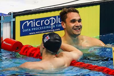 LEN European Aquatics Championships -  Mens 100m Butterfly Swimming-stock-foto