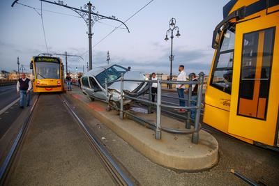 Baleset a Margit hídon-stock-foto