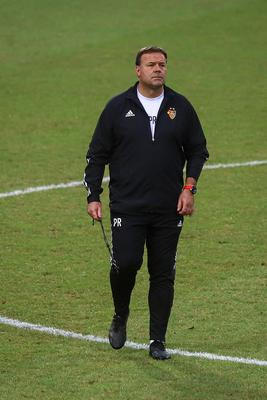 Football Conference League - FC Basel training before the match against Újpest FC-stock-foto