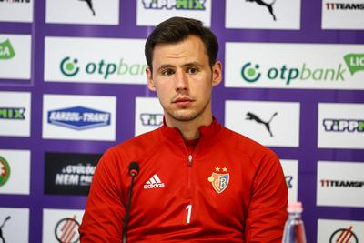Football Conference League - Press conference before the match against Újpest FC- FC Basel-stock-foto