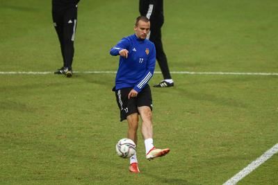 Football Conference League - FC Basel training before the match against Újpest FC-stock-foto