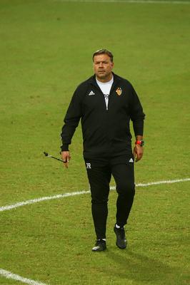 Football Conference League - FC Basel training before the match against Újpest FC-stock-foto
