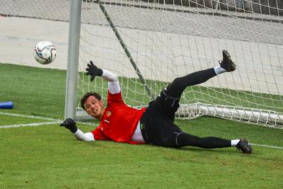 Football Conference League - FC Basel training before the match against Újpest FC-stock-photo