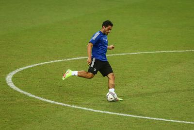Football Conference League - FC Basel training before the match against Újpest FC-stock-foto