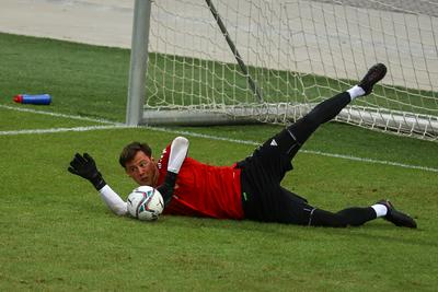 Football Conference League - FC Basel training before the match against Újpest FC-stock-foto