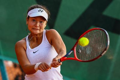Naturtex Adult Hungarian National Championship Women 's Doubles Final 2021.-stock-foto