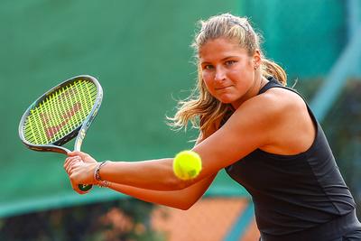 Naturtex Adult Hungarian National Championship Women 's Doubles Final 2021.-stock-foto