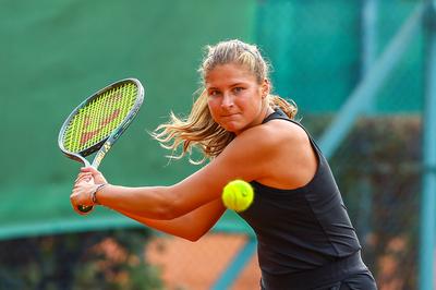 Naturtex Adult Hungarian National Championship Women 's Doubles Final 2021.-stock-photo