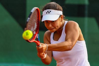 Naturtex Adult Hungarian National Championship Women 's Doubles Final 2021.-stock-foto