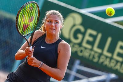 Naturtex Adult Hungarian National Championship Women 's Doubles Final 2021.-stock-foto