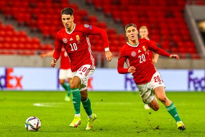 2022 FIFA World Cup Qualifier match between Hungary and Albania.-stock-photo