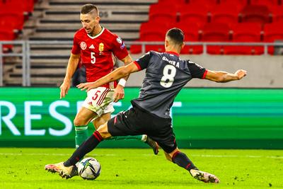 2022 FIFA World Cup Qualifier match between Hungary and Albania.-stock-photo