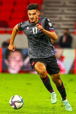 2022 FIFA World Cup Qualifier match between Hungary and Albania.-stock-photo