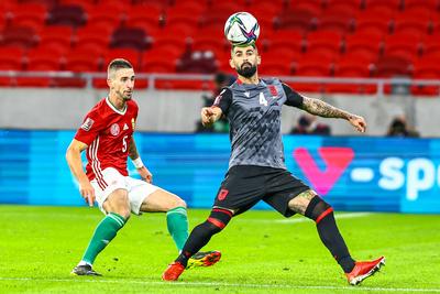 2022 FIFA World Cup Qualifier match between Hungary and Albania.-stock-photo