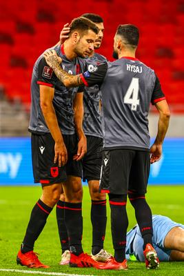 2022 FIFA World Cup Qualifier match between Hungary and Albania.-stock-photo